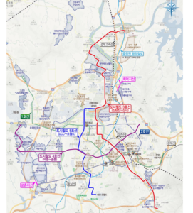 대전시 대전 도시철도 3.4.5호선 노선공개
